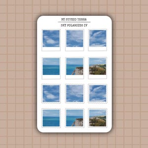 Lucht Polaroid en Postzegel (IV) stickers | Bullet Journal Stickers, Plakboek Stickers, Agenda Stickers, Zonsopkomst, Zonsondergang