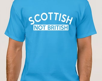 Schottland-Bürger-T-Shirt Scottish Not British Apparel Scot-Männer-Frauen-Geschenk für ihn ihr Land lieben Geburtstag oder Weihnachtsgeschenk-T-Shirt