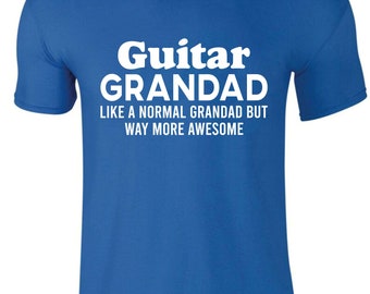 Gitarre Grandad T-Shirt, Gitarre Opa Akkorde Shirt, Geschenk für Grandad, Gitarist Shirt, Granda Geschenk, Weihnachten Tshirt Gitarrist