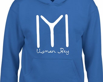 Personalised Ertugrul Kayi Tribe Hoodie Name Bey Hatun Turkish Turk Cool Hood Osman Turk Dirilis Ottoman Eid Gift Men Women Kids Hood