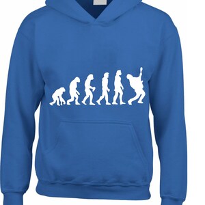 Evolution Hoodie Guitarist Funny Evaluation, Rock Hoody Singing Rock Music Band Musical, Gift For Him Men Kids Ladies Club Jumper Top