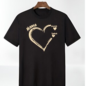 Custom Mum T-Shirt Birthday Gift Personalised Mama T-Shirt