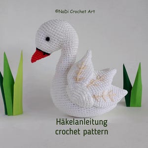 Swan crochet pattern, Amigurumi, Stuffed swan, Toy, Wedding decor, Goose, amigurumi swan, Stuffed toy, wedding swan, stuffed animals