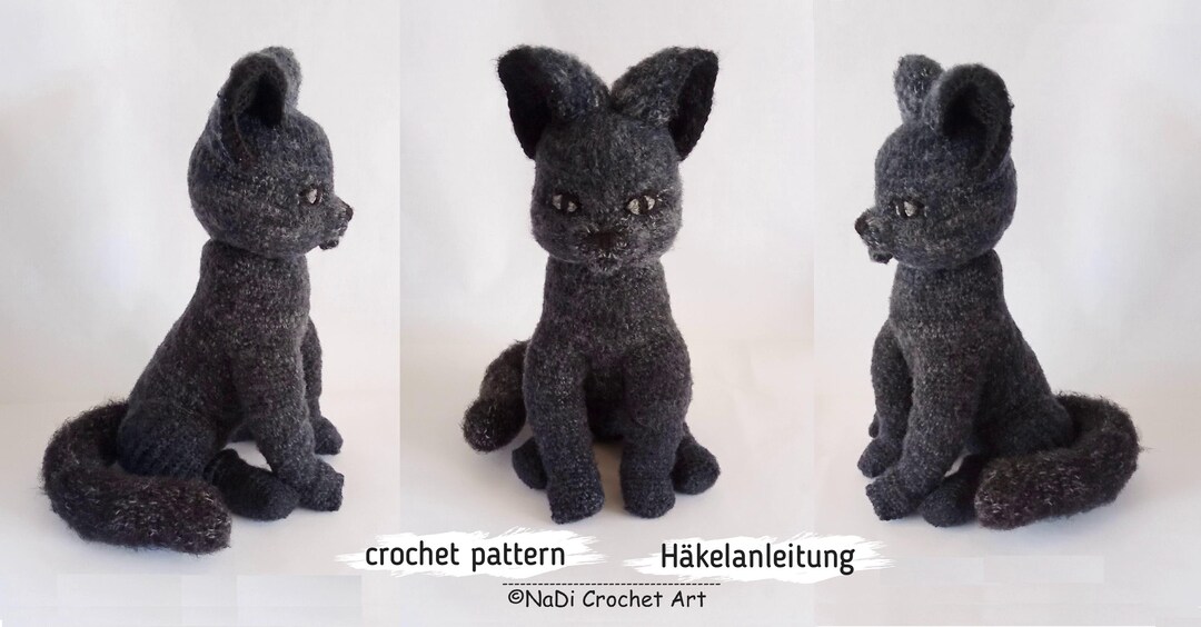 Cat Crochet Pattern Realistic Cat Etsy