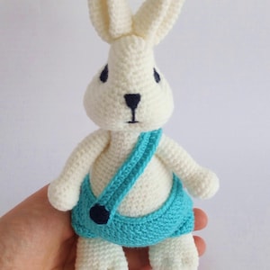 Rabbit, bunny, crochet pattern, amigurumi, animals, toy, PDF file