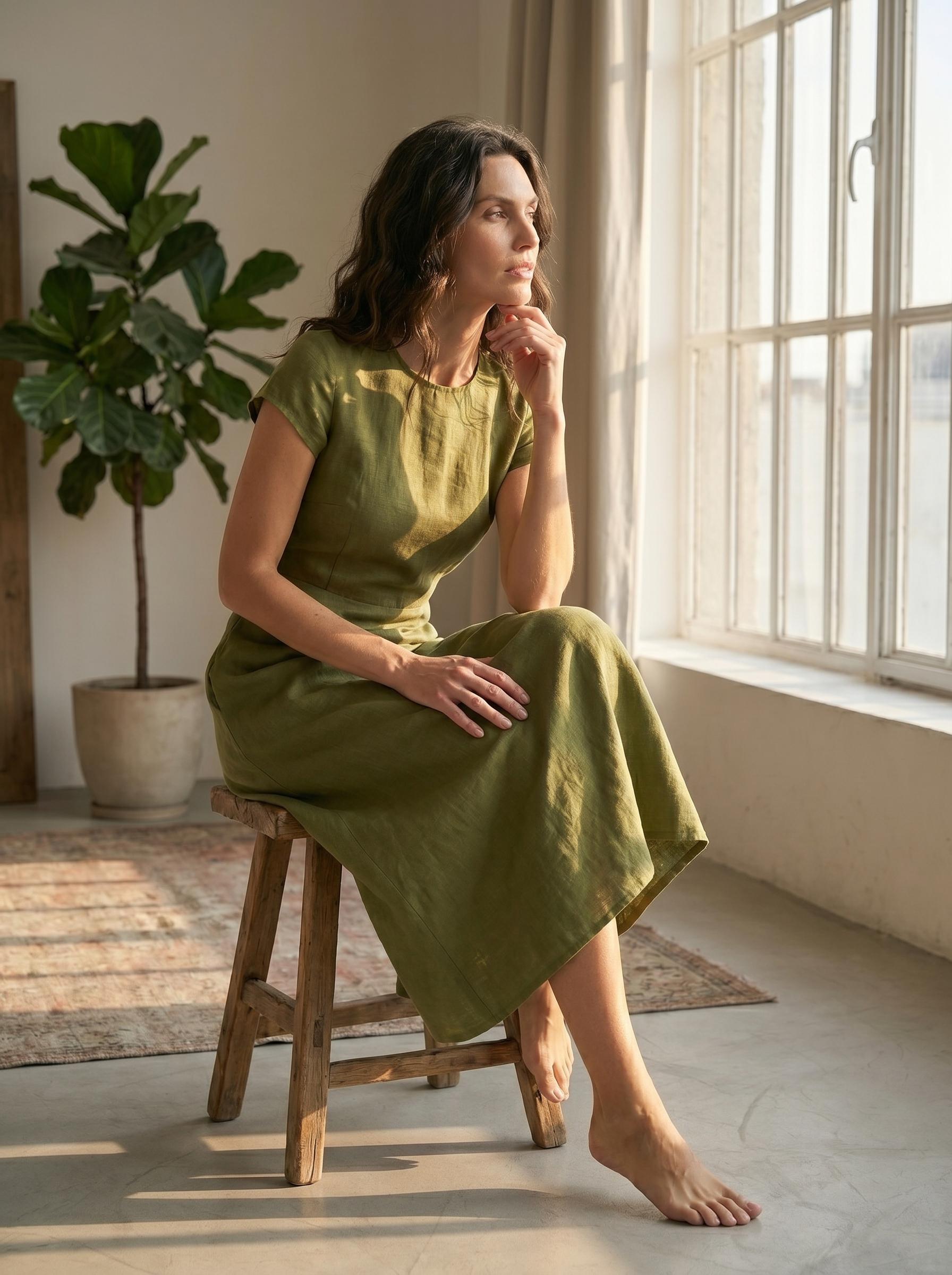 a line olive green dress olive bridesmaid dresses