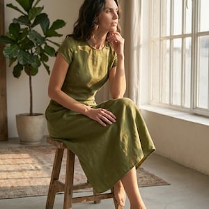 olive green aline dress BABARONI BABARONI Acetate Satin Olive Green Bridesmaid Dresses One Shoulder Floor-length Spaghetti Straps Pleated Sheath, Olive Green / US0