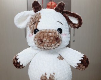 Boo The Milky Cow crochet pattern, Cow Plush Pattern, Bull Amigurumi Pattern - instant download PDF pattern - English only