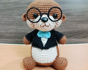 Padrão de crochê Amigurumi de Lontra - Download instantâneo em PDF - Somente em inglês. Tutorial de crochê da lontra versão 2.