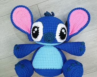Archivo PDF Patrón Amigurumi Punto con ojos tejidos a crochet/ Crochet Stitch Amigurumi en inglés / Patrón Stitch Crochet