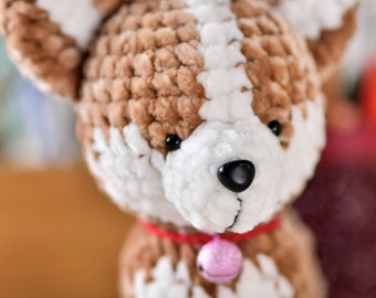 Corgi Dog Crochet pattern, Amigurumi Dog Pattern, Cute Dog Amigurumi Pattern - instant download PDF pattern - English only