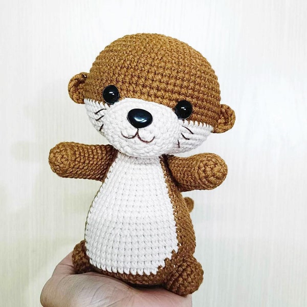 Otter Crochet Amigurumi Pattern- Instant download PDF Pattern - English Only. Tutorial Otter crochet.