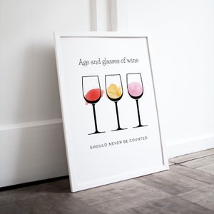 Poster Wein Küche Esszimmer I Geschenk zum Einzug neue Küche Esszimmer Bar