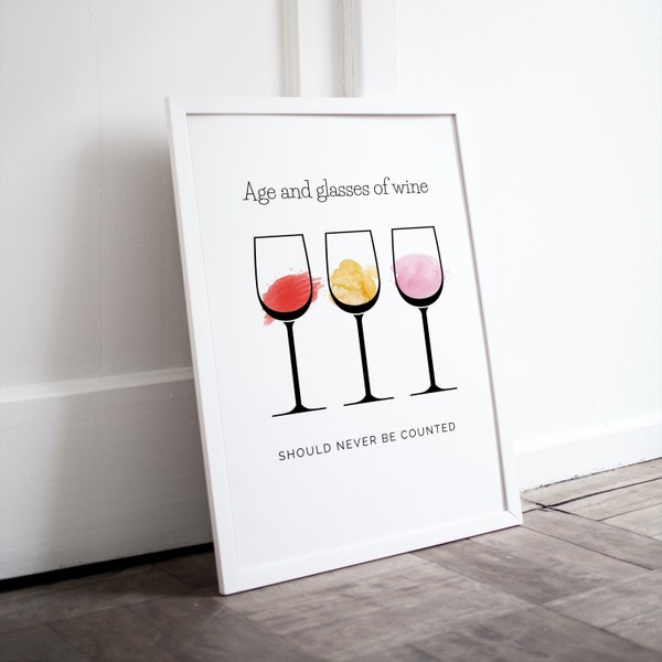 Poster Wein Küche Esszimmer