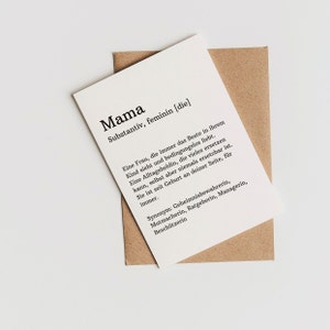 Karte für Mama |Postkarte| Glückwunschkarte| Muttertag | für Oma | A6