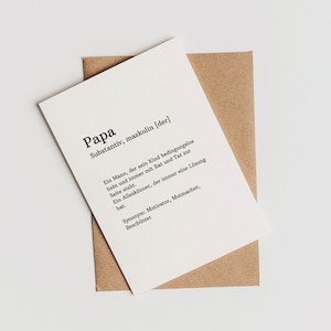 Karte für Papa |Postkarte| Glückwunschkarte| Vatertag | für Opa | A6