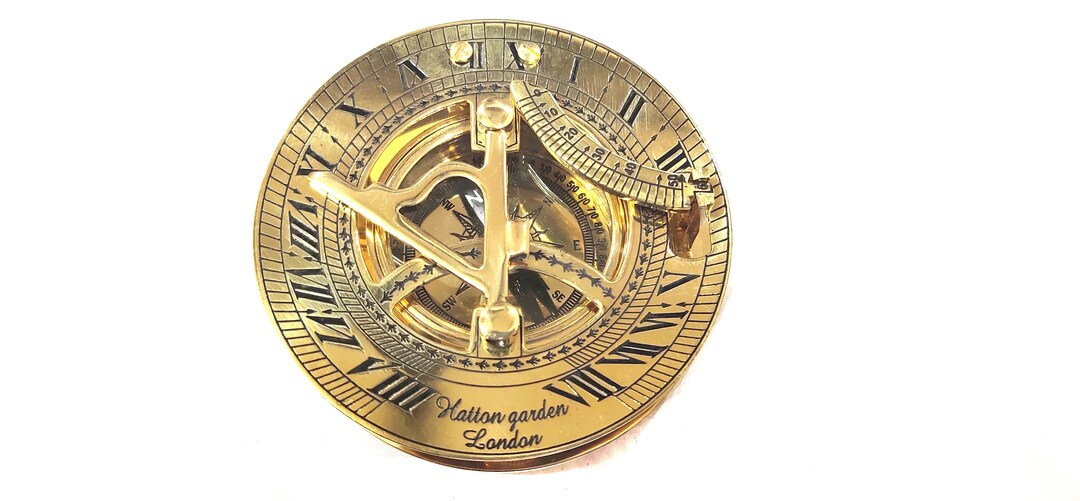 Sundial Compass Brass Sundial Antique Compass Hatton Garden Sundial