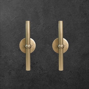 Paar wandkandelaars - Italiaanse wandkandelaar - blaker - Ruwe koperen wandkandelaar - Italiaanse wandlamp - spoetniklicht - Wandkandelaar uit het midden van de eeuw