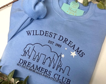 Wildest Dreams embroidered Sweater / Jumper /Hoodie Retro vintage trendy eras style him her present gift 1989 Swiftie gift Eras TTPD
