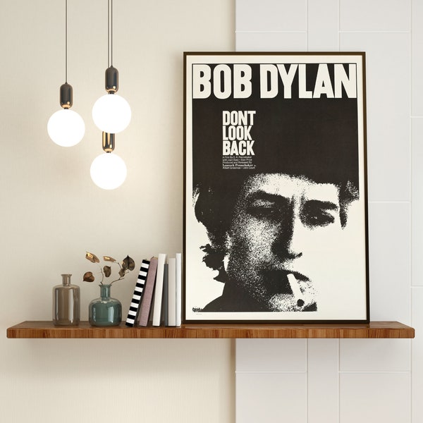 Don't Look Back/ Bob Dylan/ Movie Poster/ Digital Print on Matte High Quality Paper/ Vintage Wall Art