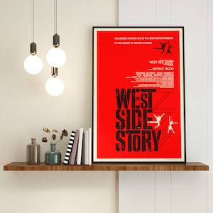 VINTAGE MOVIE POSTER / West Side Story / Hollywood Classic / Printable Poster / Digital Download