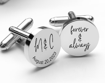 Personalised Engraved Father of the Bride Cufflinks Dad Wedding Cufflinks Personalized Cufflinks Wedding favors Father of Groom Cufflinks