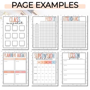 Teacher Lesson Planner Template | Calendar | EDITABLE | 2025-2026 ...
