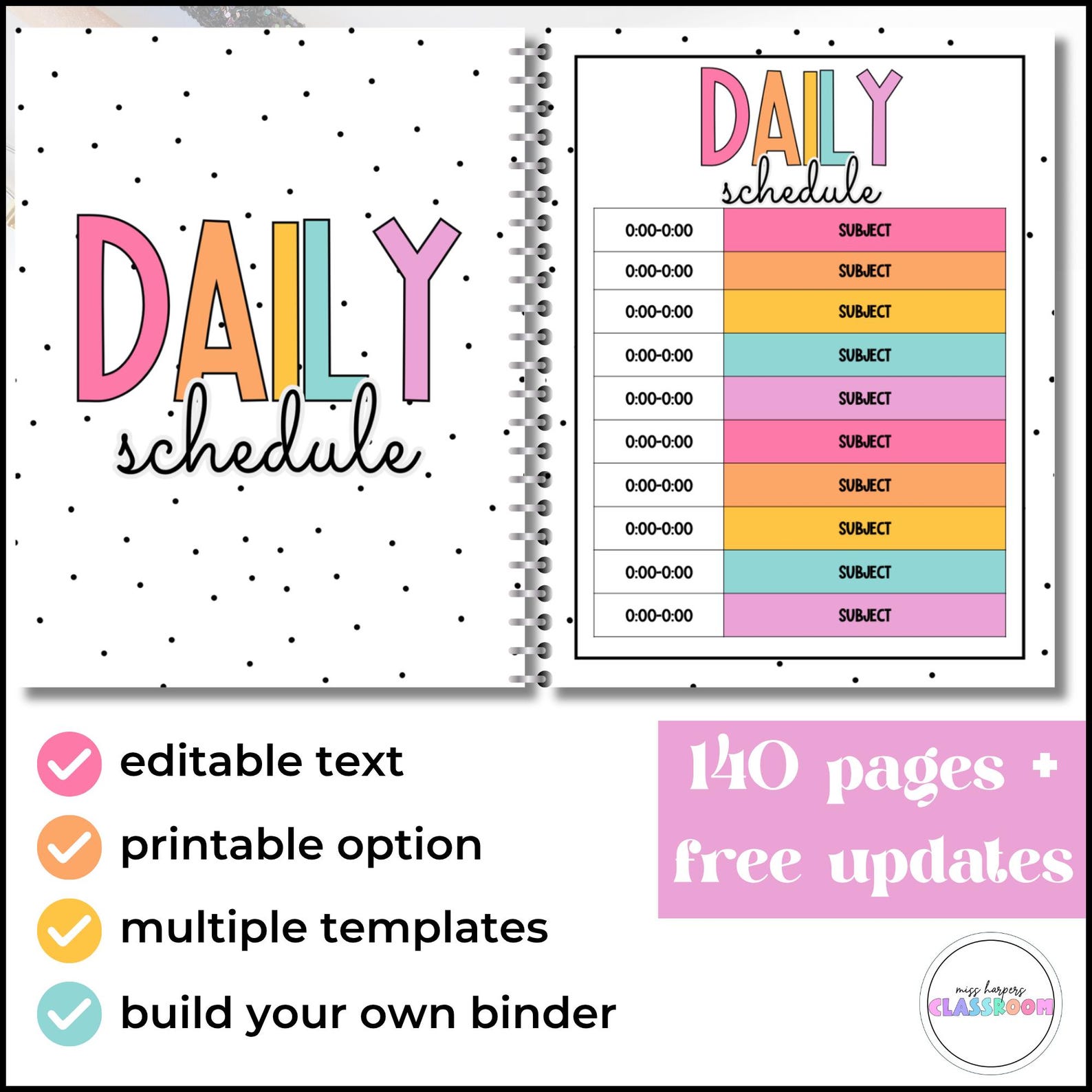 Substitute Binder Template | Editable | Classroom Management | To-do ...