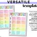 Classroom Weekly Checklist Template | Spotty Rainbow | Editable ...