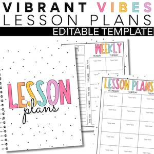 Lesson Plan Templates | PowerPoint Editable | 2025-2026 | Powerpoint Lesson Plans | Printable Lesson Plans