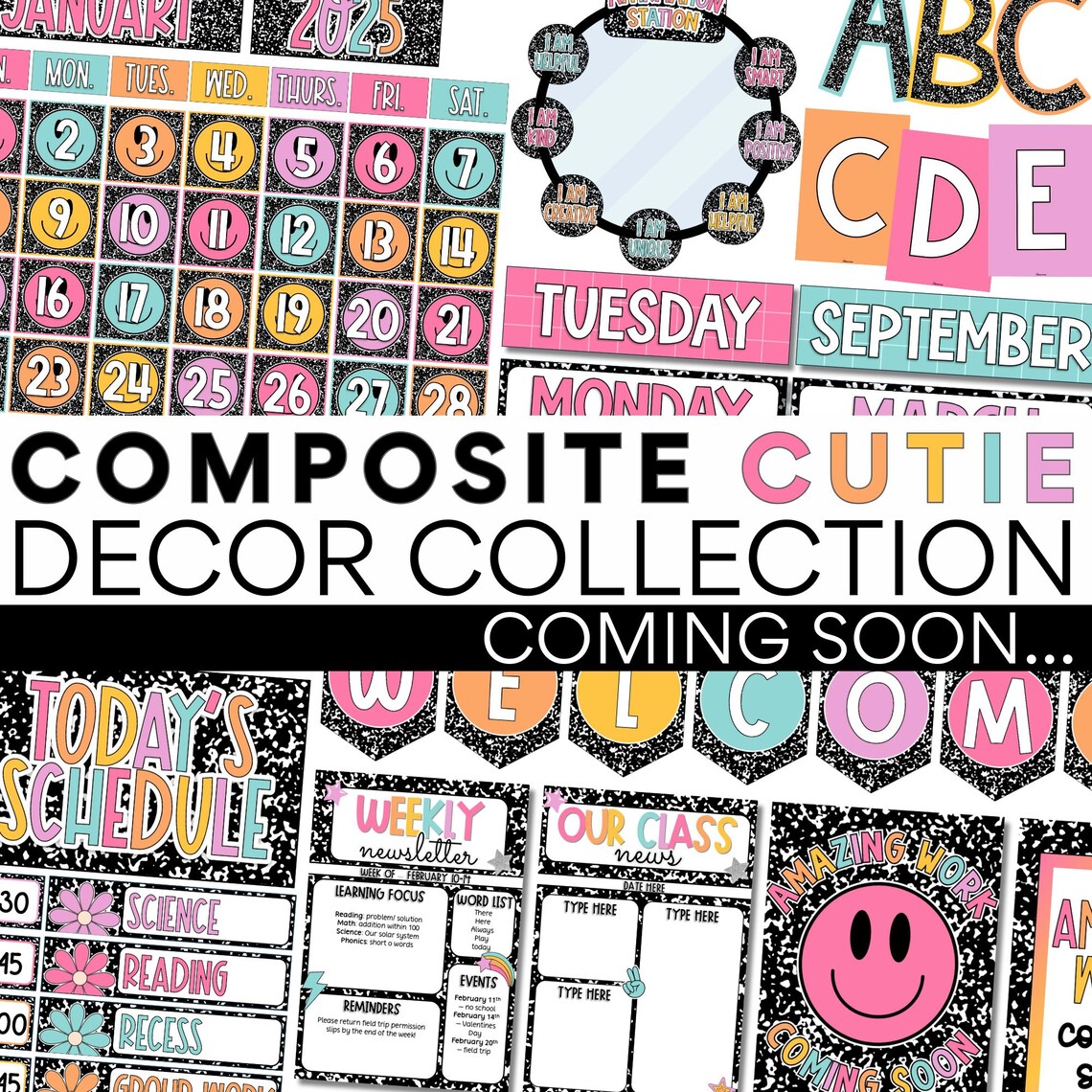 Schedule Display Cards Digital Resource | Composite Cutie | Classroom ...
