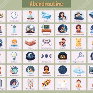300 Routine Cards Weekly Plan Children, Free Weekly Planner & Daily Routine to Print, PDF A4 + A3, Digital Autism Picture Cards, Montessori image 9