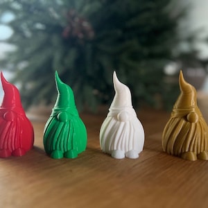 Gonk, Gnome, 3D Printed Gnome, Christmas Gnome, Desk Ornament,