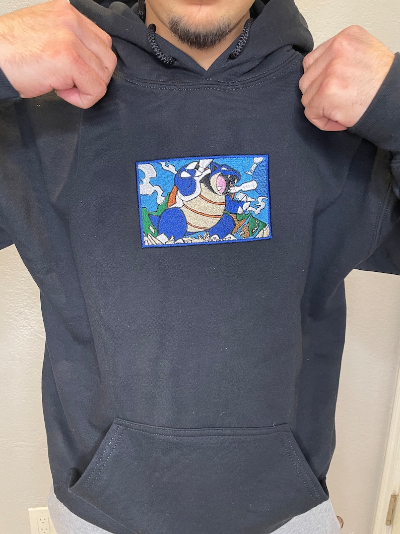 Blastoise Hoodie: Perfect for Casual Wear and Pokemon Battles Alike - Etsy