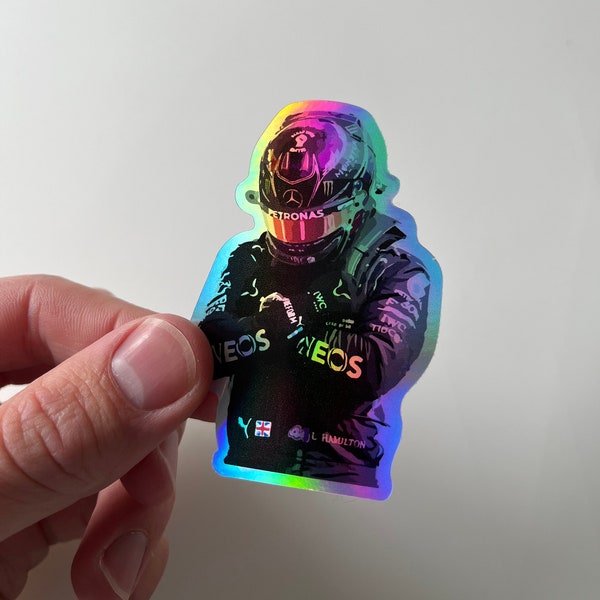 Lewis Hamilton F1 Black Panther Sticker Formel 1 Motorsport