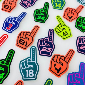 2024 NEW F1 Driver Foam Fingers Number / Name Sticker Formula One Motorsport