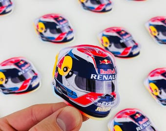 Max first f1 helmet 2015 mini helmet Formula One sticker Cute sticker for notebooks, water bottles, laptops -  F1
