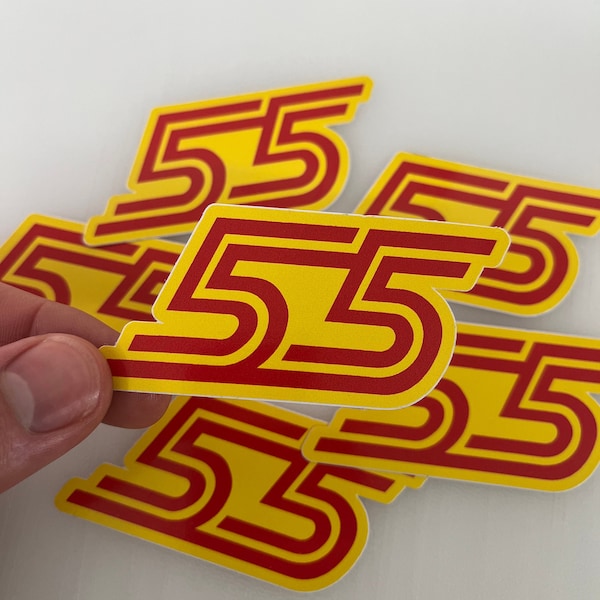 Carlos Sainz 55 F1 Sticker Formula One Motorsport