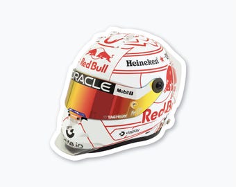 Max Japan 2025 mini helmet Formula One sticker Cute sticker for notebooks, water bottles, laptops -  F1