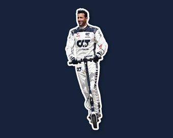 Scooter Ricciardo Funny meme Sticker Formula One sticker Cute sticker for notebooks, water bottles, laptops - F1