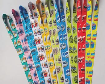 Formula One Lanyard Mini Helmets, F1 Lanyard, Hamilton, Leclerc, Lando, Colapinto, Piastri, Albon, Senna