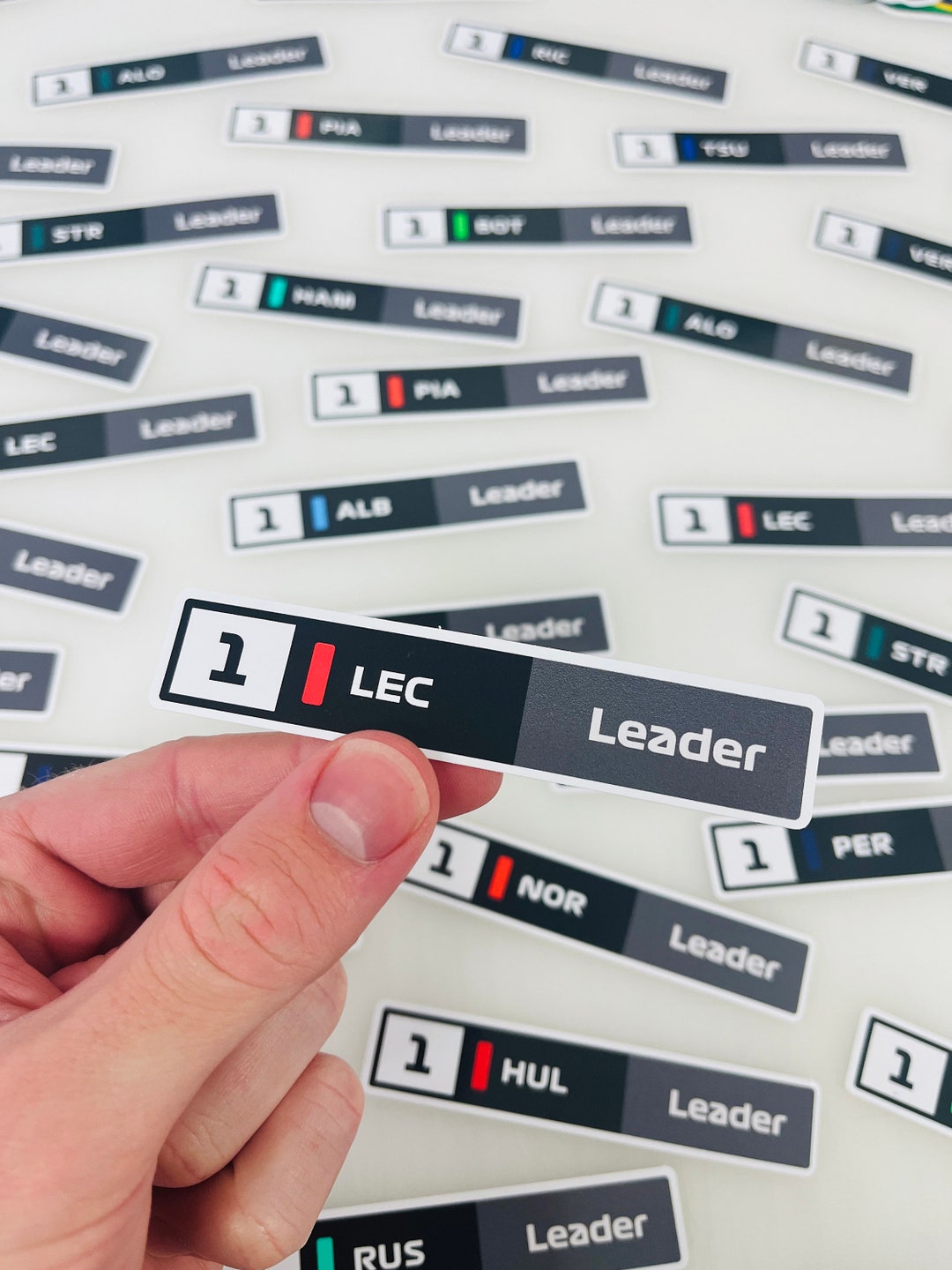 Current Leader Sticker F1 Grid Driver Leader P1 Sticker GP Racing F1 Sticker - Etsy