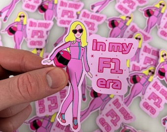 Hot girls F1 era Pink Racing Formula 1 Sticker Motorsport F1 Sticker -