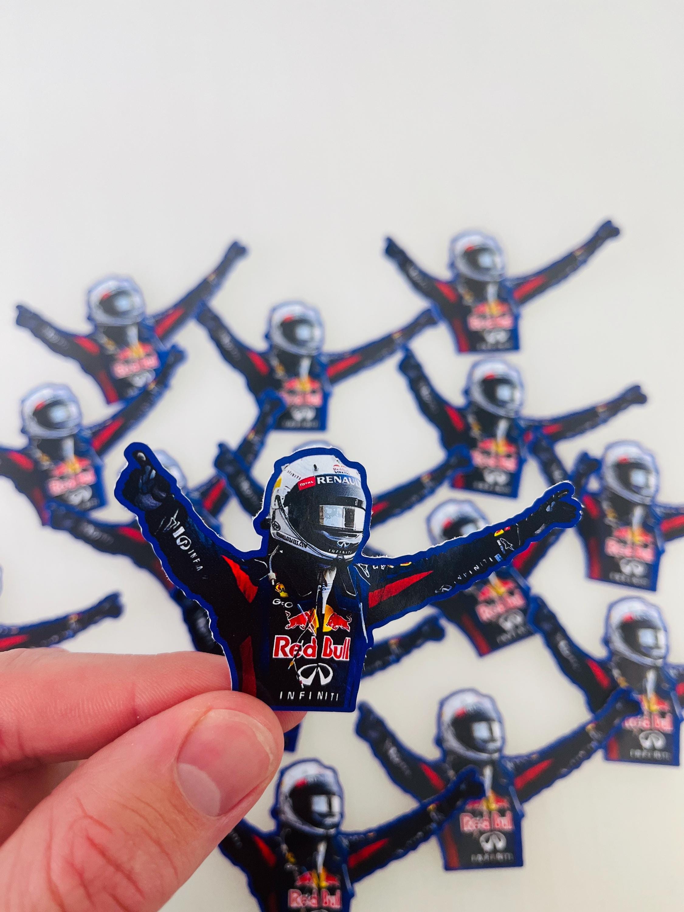 Vettel Sticker Vettel Race Suit Formula One Sticker Cute Sticker for Notebooks, Water ...