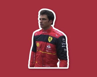 Carlos Sainz Funny meme Sticker Formula One sticker Cute sticker for notebooks, water bottles, laptops - F1