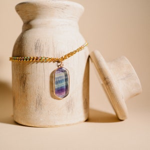 Fluorite Necklace, Unique Gift, Handmade Jewelry