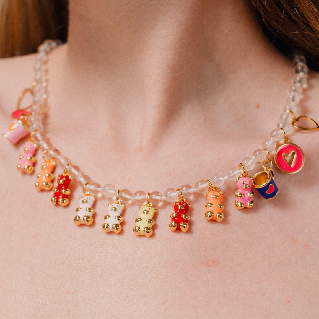 Fashion Necklace, Bear Charms, Funny Pendants, Birthday Gift Etsy