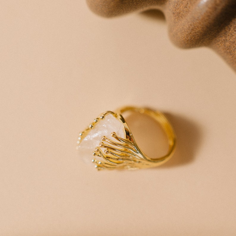 Aquamarine Ring, Spiritual Protection, Gemstone Jewelry Quartz