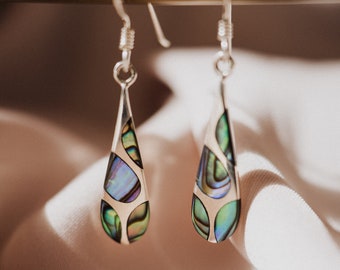 Boucles d’oreilles Abalone, Boucles d’oreilles minimalistes, Coffret cadeau