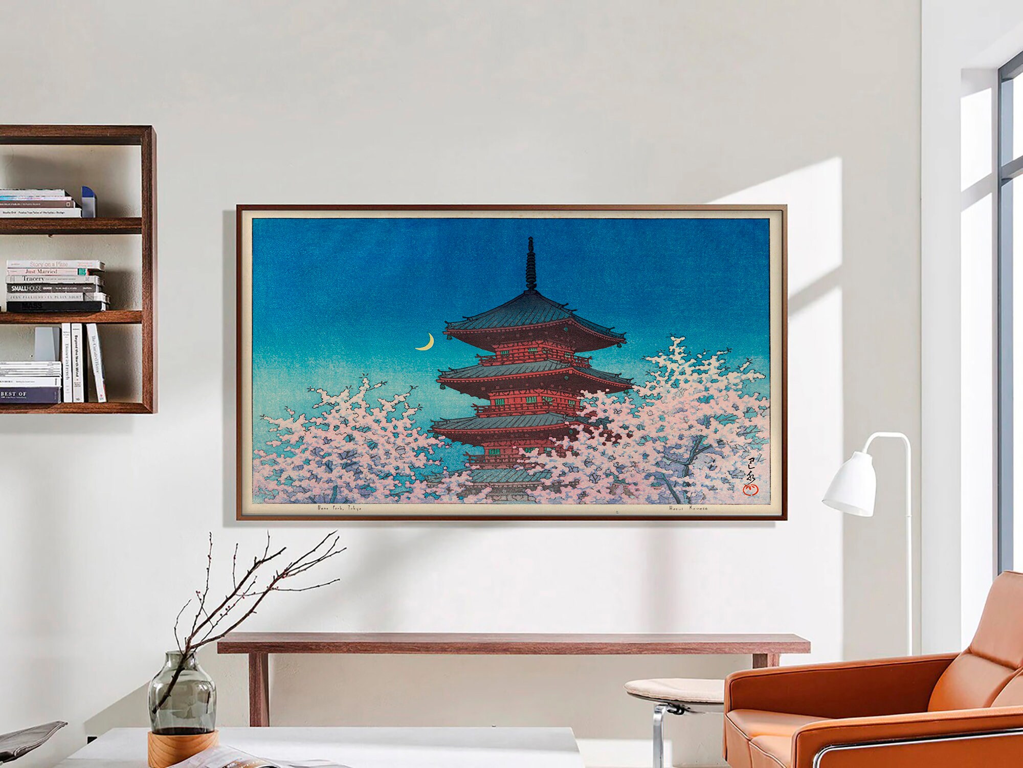 Canvastv & Frame TV Art Set of 4, Woodblock Art, Japanese Tv